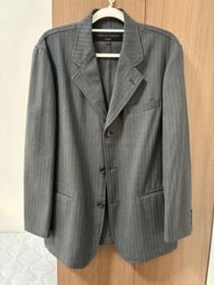COMME des GARÇONS テーラードジャケット M グレー ストライプのサムネイル