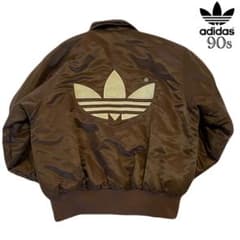 90s adidas（アディダス）ボンバージャケット MA-1/O/ブラウン - メルカリ