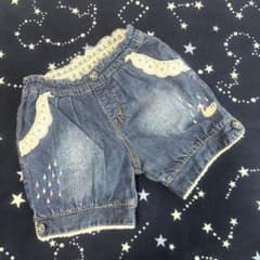 Petit jamプチジャム♡レース付きデニムショートパンツ 100 マーキーズのサムネイル