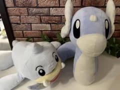 (タグなし美品) ポケモン　パウワウ　ミニリュウ　ぬいぐるみのサムネイル