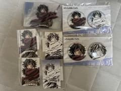 Demon Slayer: Kimetsu no Yaiba Giyu Tomioka Card, Cafe Lottery Mini Double-Layer Block, and Can Badge Set
