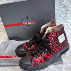 PRADA コミックプリント ハイカットスニーカー 日本限定 8 1/2 - メルカリ
