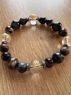 天然石 ブレスレット 金彫り水晶のサムネイル