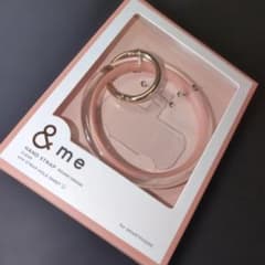 & me ハンドストラップ クリア ピンク ラウンドデザインのサムネイル