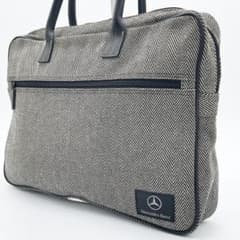 美品】メルセデスベンツ ビジネスバッグ A4 キャンバス レザー