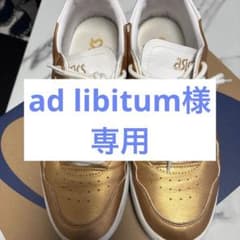 ASICS ゴールド ホワイト スニーカーのサムネイル