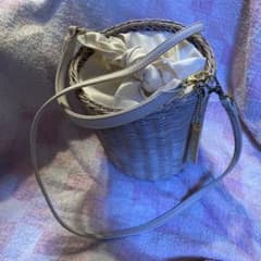 ベージュ　かごバッグ　上品❣️