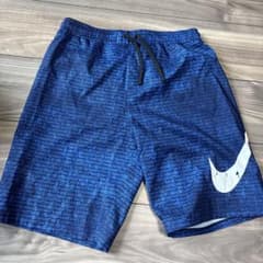 NIKE メンズ スイムショーツ ブルー 総柄のサムネイル