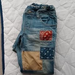 お買得！！クリフメイヤー＊パッチワークダメージジーンズ　150cmのサムネイル