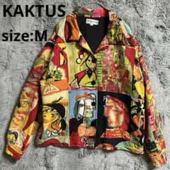 KAKTUS】カクタス ピカソ 80s ジャケット M リネン55% - メルカリ