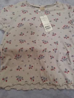 【新品】petit main カット楊柳Tシャツ 130cm