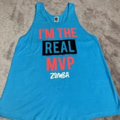 ZUMBA タンク トップ ブルー I'M THE REAL MVPのサムネイル