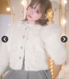 ミシェルマカロン ビジューファーショートコート SKB0017新品未使用