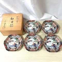 有田焼 六角皿 5枚 木箱付き 有田焼 六角皿 5枚 木箱付き - メルカリ