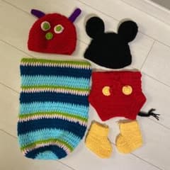 寝相アート はらぺこあおむし ミッキーのサムネイル