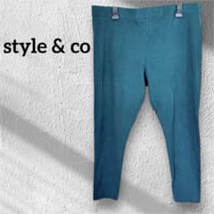 style & co 【PXL】スタイルアンドコー グリーン パンツ