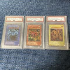 遊戯王　PSA9 ゴールドレア　3枚セット 遊戯王 G4 三幻神 PSA9 3枚セット② - メルカリ