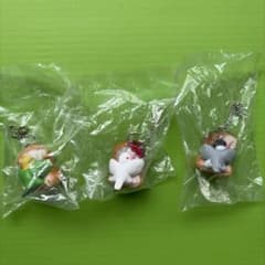 【セット売り】むぎっ鳥 鳥のパン ミニフィギュア キーホルダー 3種セット新品のサムネイル