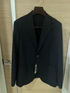 【新品】UNIQLO 感動ブレザー ジャケット 紺ネイビーのサムネイル