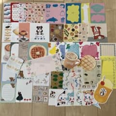 いろいろ紙ものセット⑥ バラメモ約40枚 - メルカリ