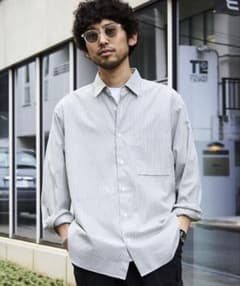【Firsthand】 design by IDEAS ストライプシャツのサムネイル