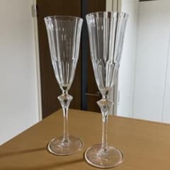 クリスタルシャンパングラス 2個セットのサムネイル