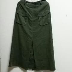 axes femme カーキ ロングスカートのサムネイル