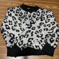 AZUL BY MOUSSY レオパード柄 ニット 長袖のサムネイル