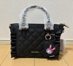 新品✨MezzoPiano メゾピアノ 2wayショルダーバッグ オリンピア 黒のサムネイル