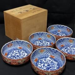 [未使用] 前畑陶器　庫山窯　染錦花鳥　小鉢　5客セット 美濃焼 前畑陶器 庫山窯 染錦花鳥 深皿揃 5枚 共箱【無傷】 - メルカリ