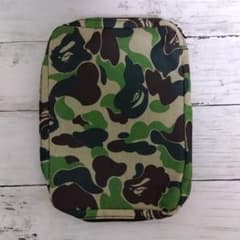 A BATHING APE 5ポケットマルチ収納ケース ポーチ カモフラ 未使用