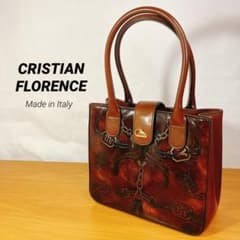 まあ美品】CRISTIAN FLORENCE イタリア製 ハンドバッグ レザー - メルカリ