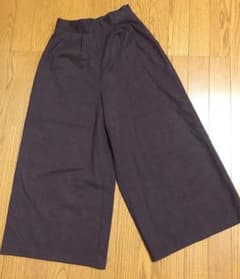 【リリー様専用】moussy ワイドパンツ　秋冬生地のサムネイル