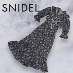 SNIDEL ボレロライクフリルプリントワンピース