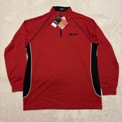 SRIXON 新品未使用タグ付きハーフジップゴルフウェア　レッド Lサイズのサムネイル