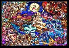 500ピース ジグソーパズル アラジン ストーリー ステンドグラスのサムネイル