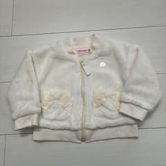 ミキハウス ボアジャケット 80cm リボンのサムネイル