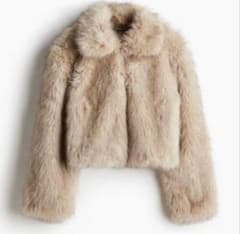 H&M クロップドフラッフィジャケット XS - メルカリ