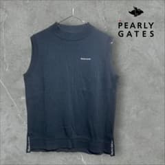 パーリーゲイツ レディース ゴルフウェア ベスト モックネック ニット