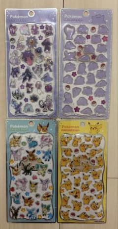 ポケモン プチドロップステッカー 4種セットのサムネイル
