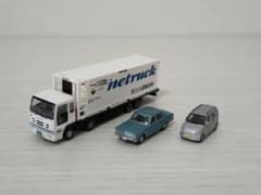トミーテックミニカーセット トラック セダン 軽 ミニチュアミニカーのサムネイル