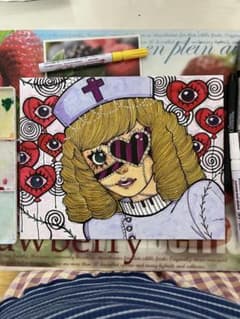 手描きイラスト ナース ゴシック アートのサムネイル