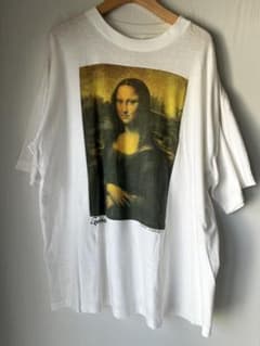 90s レオナルドダヴィンチ モナリザ フォトTシャツ XL相当 - メルカリ