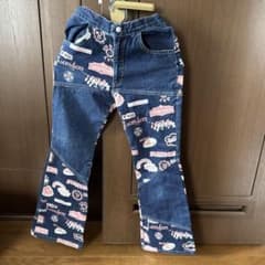 デニム パッチワーク パンツ 150cmのサムネイル
