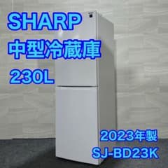 SHARP 冷蔵庫 SJ-BD23K 2023年 高年式 230L d2960 SHARP 冷蔵庫 SJ-BD23K 2023年 高年式 230L d2960 - メルカリ