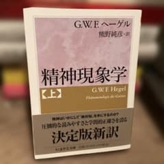 精神現象学 上 G.W.F.ヘーゲル ちくま学芸文庫のサムネイル