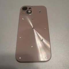 ブラウン（茶）ラインストーン付き iPhone14スマホケースのサムネイル