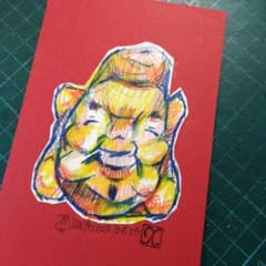 ザビちゃん】【原画肉筆】恵比寿さま - メルカリ