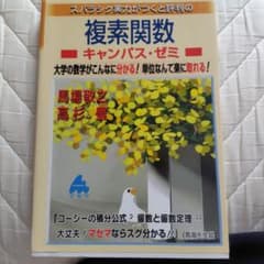 スバラシク実力がつくと評判の複素関数 : キャンパス・ゼミ : 大学の数学がこ…のサムネイル