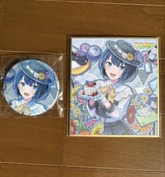 プロセカ 桐谷遥 色紙 缶バッジ 2点セットのサムネイル